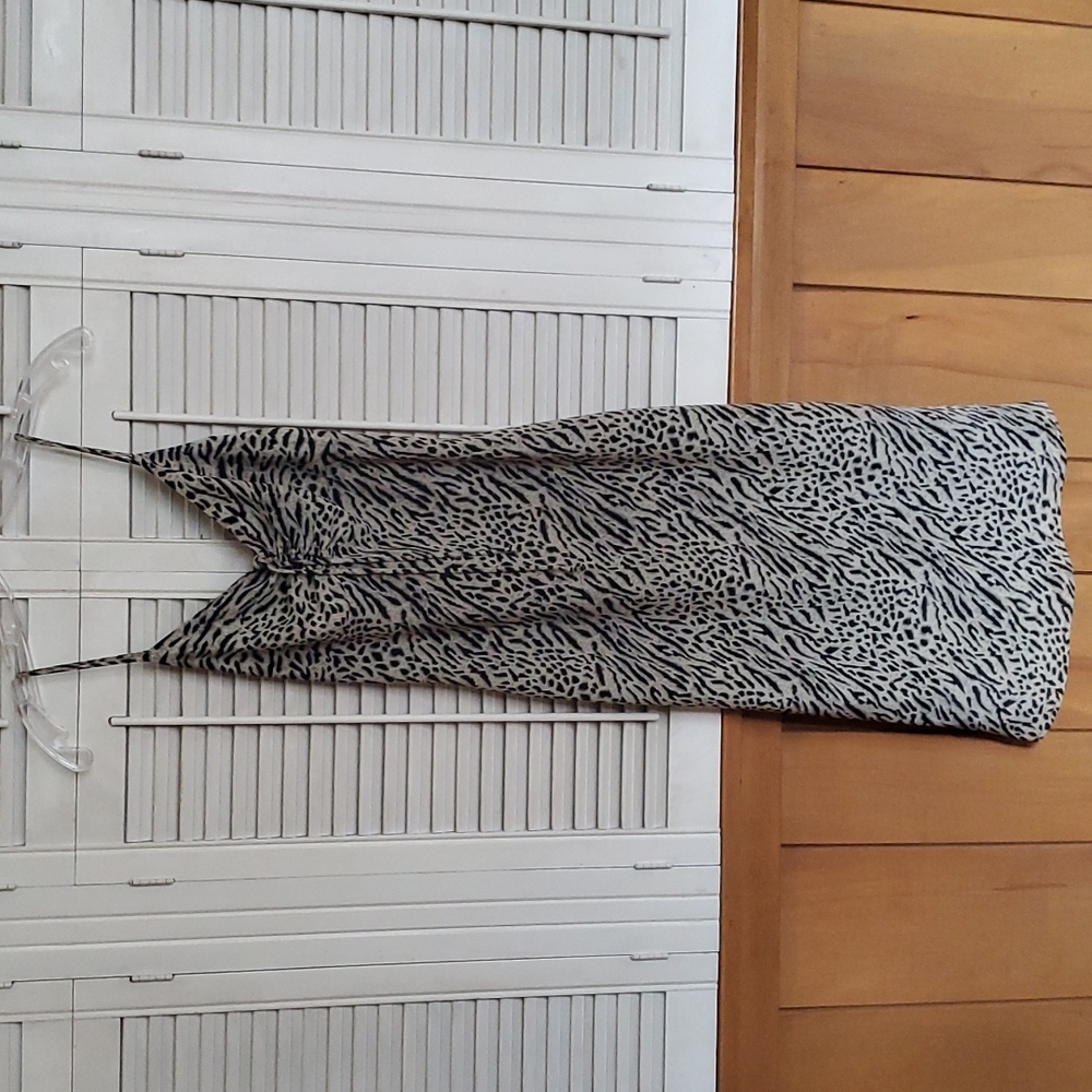 Three Heart Animal Print Cheetah Slip Dress, Excellent Like New
